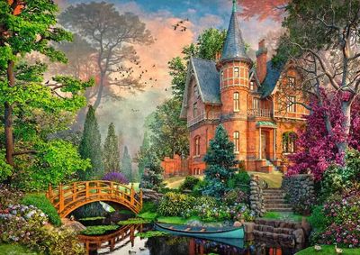 Casse-tête 1000 pièces Ravensburger - Manoir en terre cuite