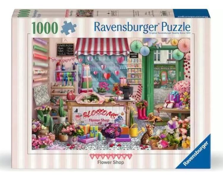 CASSE-TÊTE 1000 PIÈCES RAVENSBURGER - BOUTIQUE DE FLEURS