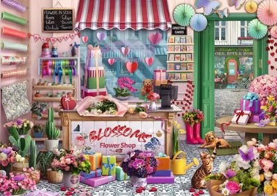 Casse-tête 1000 pièces Ravensburger - Boutique de fleurs