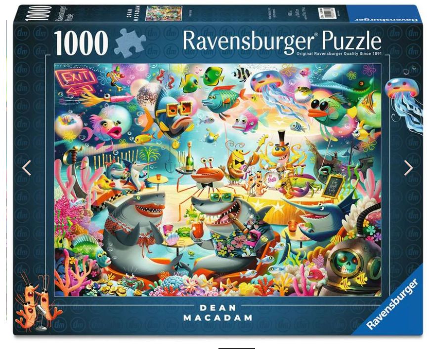 CASSE-TÊTE 1000 PIÈCES RAVENSBURGER - SALON DE L'OCÉAN (OCEAN LOUNGE)