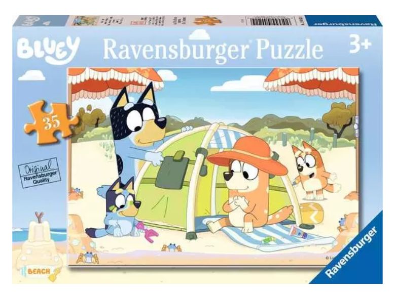CASSE-TÊTE 35 PIÈCES RAVENSBURGER - JOURNÉE À LA PLAGE (BLUEY)