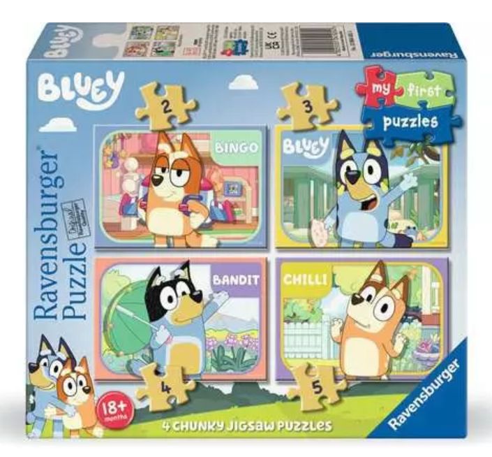 CASSE-TÊTE 2-3-4-5 PIÈCES RAVENSBURGER - BLUEY ET SA FAMILLE