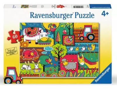 Casse-tête 60 pièces Ravensburger - Une journée à la ferme