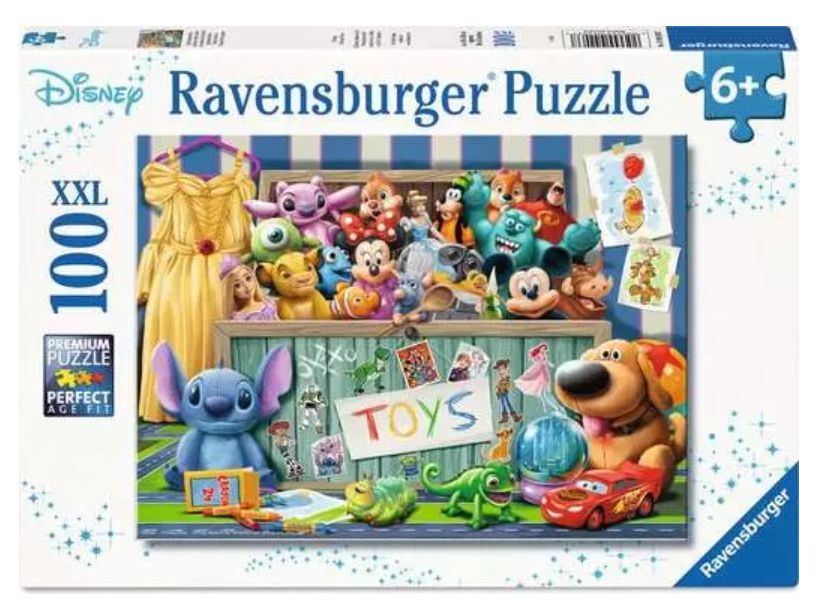 CASSE-TÊTE 100 PIÈCES XXL RAVENSBURGER - COFFRE À JOUETS (TOYBOX)