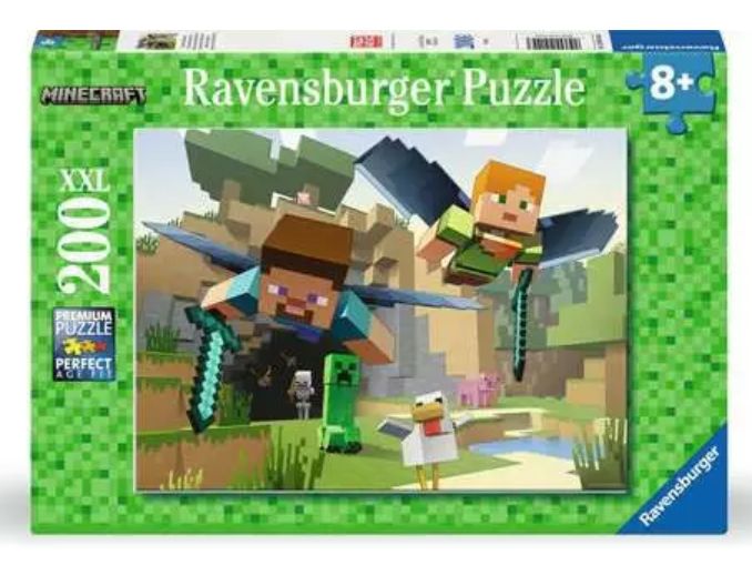 CASSE-TÊTE 200 PIÈCES XXL RAVENSBURGER - MINECRAFT ADVENTURES