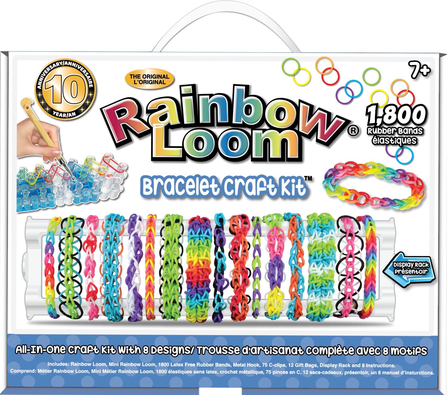 RAINBOW LOOM - KIT DE BRACELET AVEC ELASTIQUE