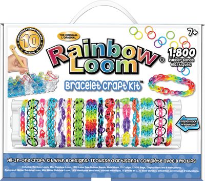 Rainbow Loom - Kit de bracelet avec elastique