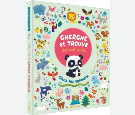 Livre - Cherche et trouve des touts-petits: Chez les animaux
