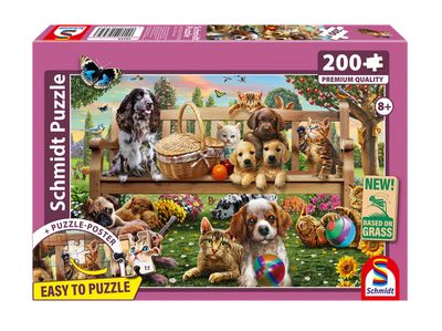 Casse-tête 200 pièces schimdt - Pique-nique pour chiens et chats