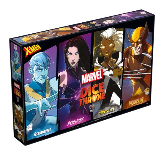 Marvel Dice Throne - X-Men : Ice Man vs. Psylocke vs. Storm vs. Wolverine - FR