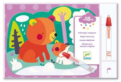 COLORIAGES MAGIQUES - CACHÉ DANS LE BOIS