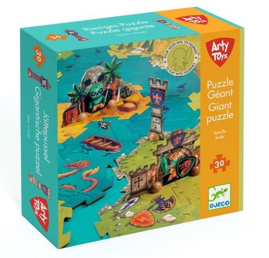 CASSE-TÊTE GÉANT ART TOYS 30 PIÈCES - BATAILLE