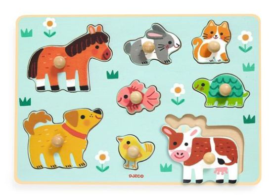 CASSE-TÊTE EN BOIS  8 PIÈCES DJECO - DOG'N'CO