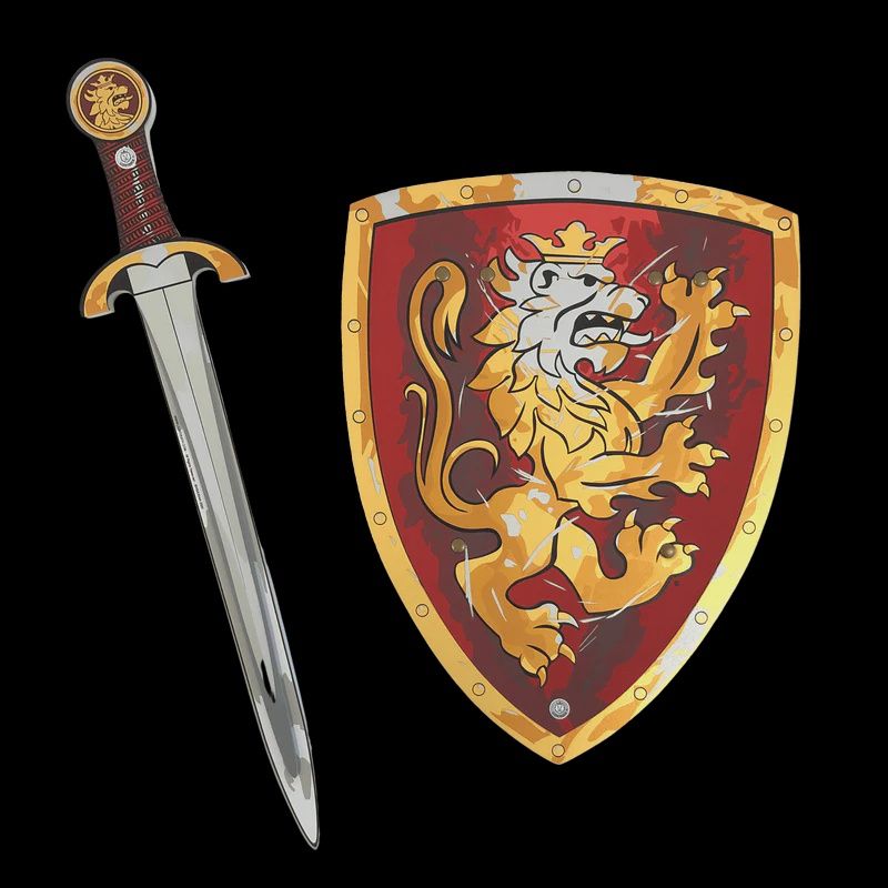 LIONTOUCH - ENSEMBLE DE CHEVALIER NOBLE ROUGE ÉPÉE ET BOUCLIER