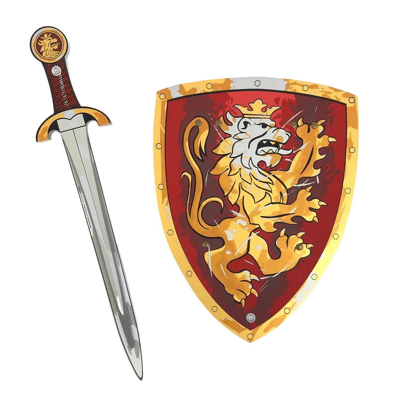 Liontouch - Ensemble de chevalier noble rouge épée et bouclier