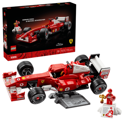 LEGO ICONS 11375 - LA FERRARI F2004 ET MICHAEL SCHUMACHER