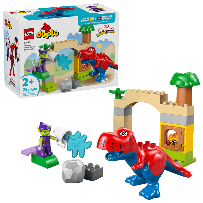 LEGO DUPLO 10463 - LE DINOSAURE SPIDEY-REX CONTRE LE BOUFFON VERT