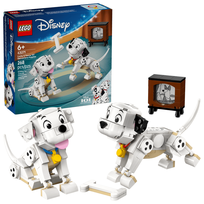 LEGO DISNEY 43271 - LUCKY ET PENNY, LES CHIOTS DES 101 DALMATIENS