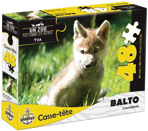 Casse-tête 48 pièces gladius - Balto louveteau
