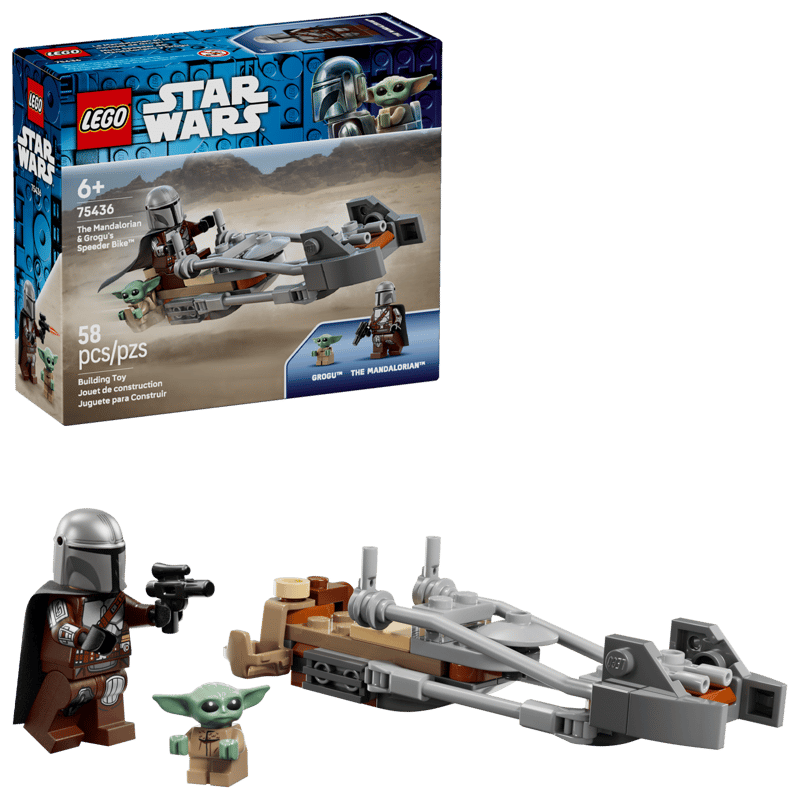 LEGO STAR WARS 75436 - LE MANDALORIEN ET LA MOTOJET DE GROGU