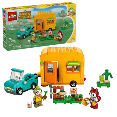 LEGO ANIMAL CROSSING 77054 - LA CARAVANE ET LE KIOSQUE DE JARDINAGE DE RACINE