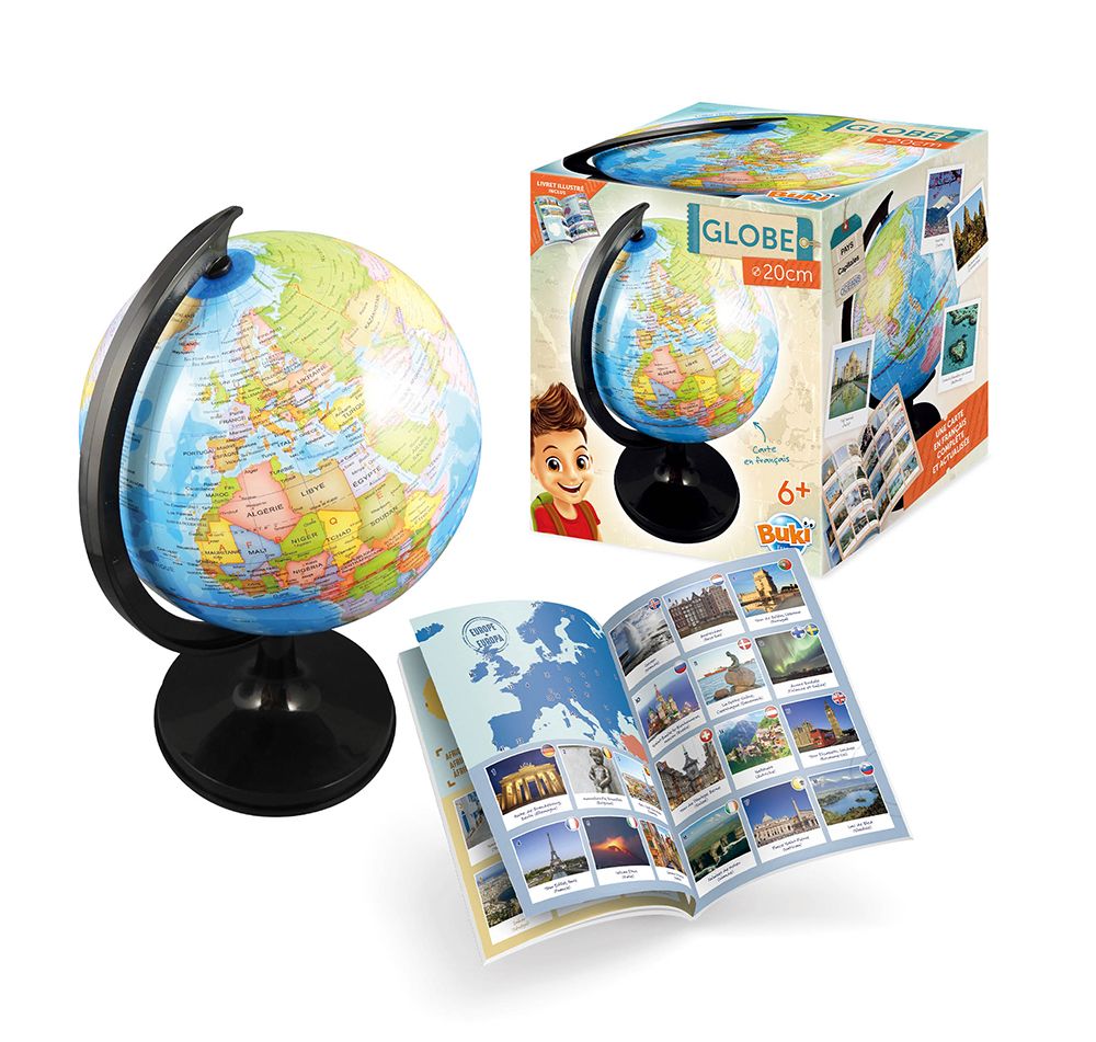 BUKI - GLOBE-TERRESTRE 20 CM EN FRANÇAIS
