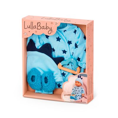 Lullababy - Tenue: Pyjama &amp; chapeau bleu