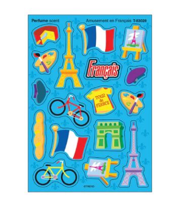 AUTOCOLLANT PARFUM AMUSANT FRANÇAIS
