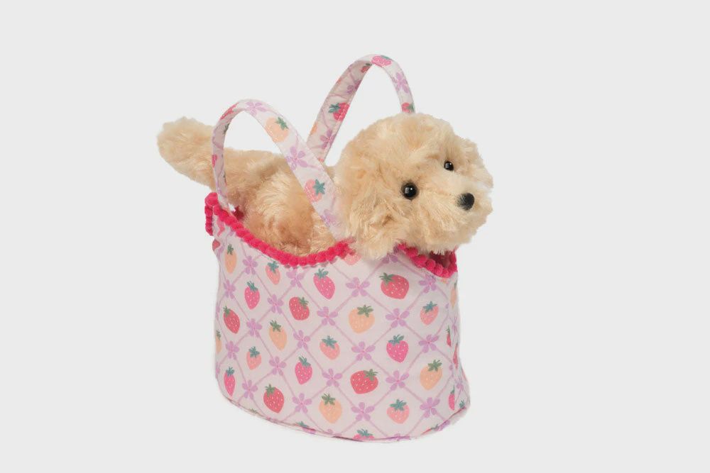 PELUCHE DOUGLAS - BERRYSWEET CHIEN RETRIVER DANS UN SAC