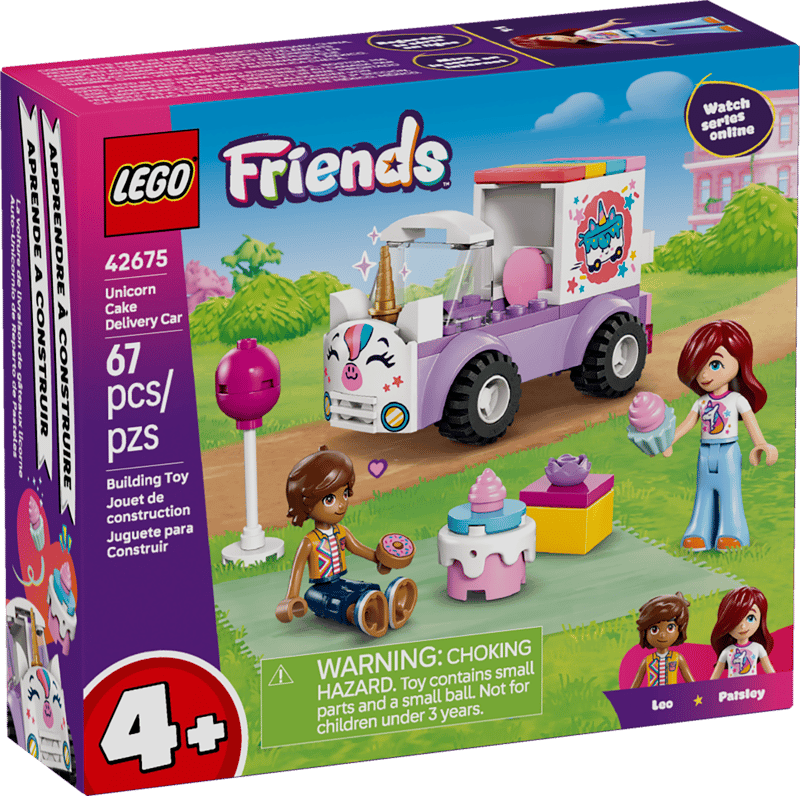 LEGO FRIENDS 42675 - LA VOITURE DE LIVRAISON DE GÂTEAU LICORNE