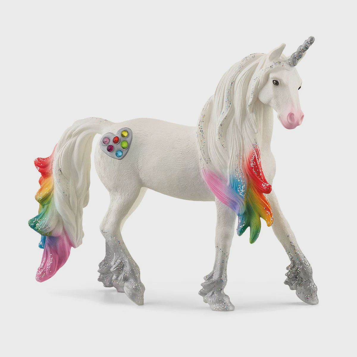 SCHLEICH 70725 - ÉTALON LICORNE AMOUR ARC-EN-CIEL