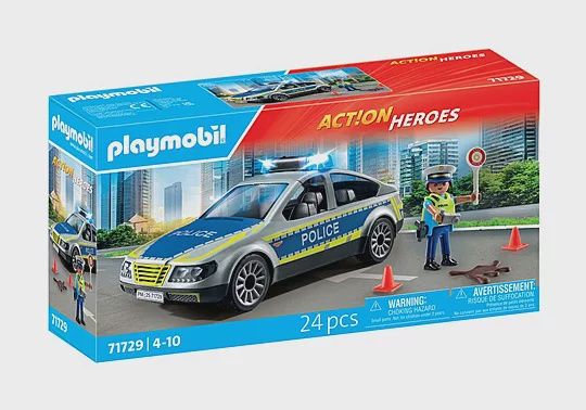 PLAYMOBIL 71729 - VOITURE DE POLICE AVEC GYROPHARE