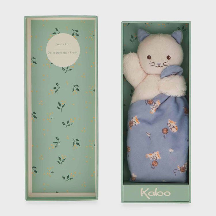 KALOO CARRÉ DOUCEUR - DOUDOU CHAT: LILAS