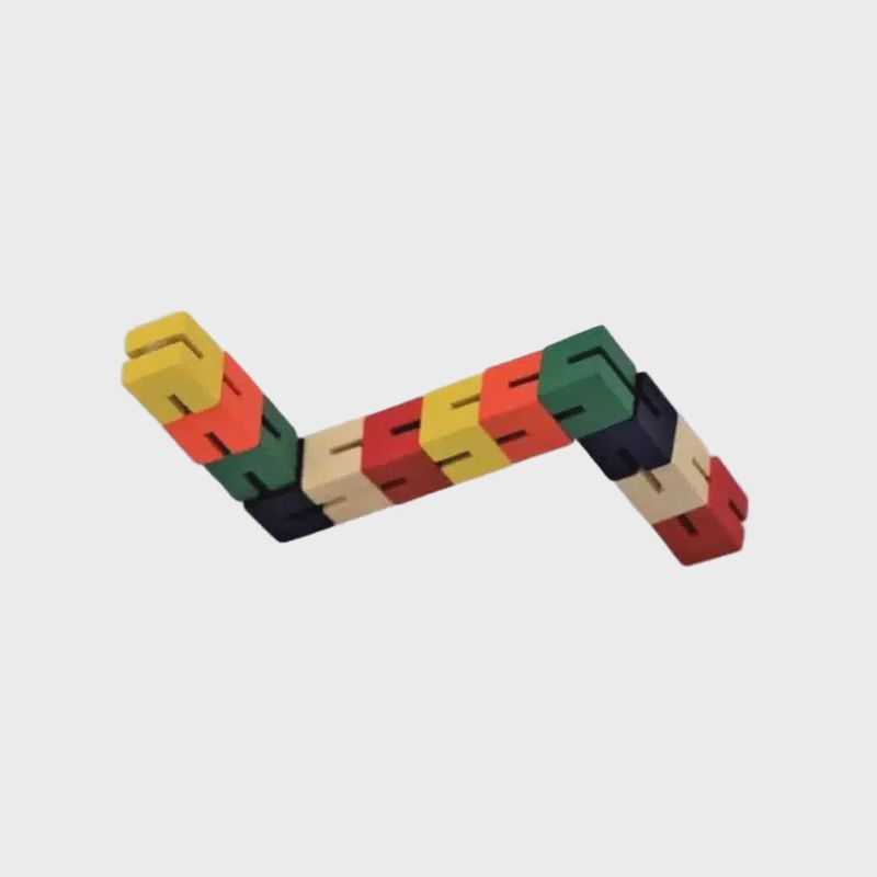 Snake en bois à manipuler