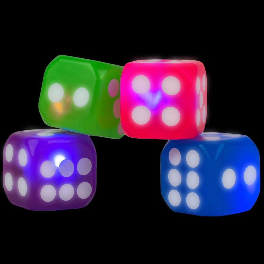 DÉ EN CAHOUTCHOUC AVEC LUMIÈRE