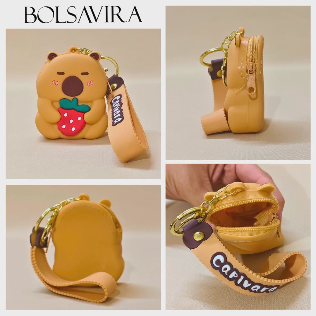 PETITE POCHETTE PORTE-CLÉ - CAPYBARA