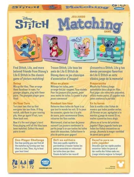 JEU DE MÉMOIRE STITCH