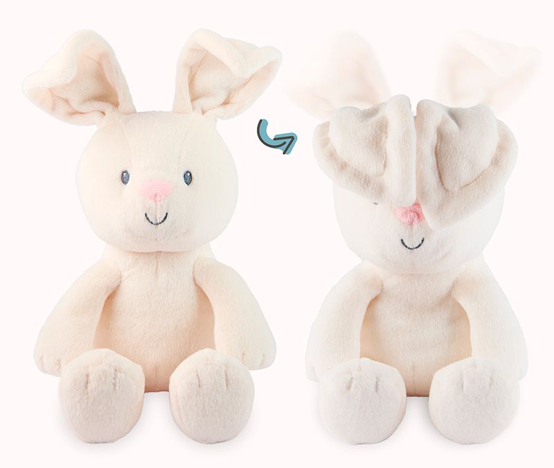 CACHE-CACHE FLORA LE LAPIN EN PELUCHE 18 CM GUND BABY