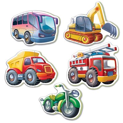 CASSE-TÊTE PROGRESSIF 5 X 3, 4 OU5 PIÈCES EDUCA - VÉHICULES