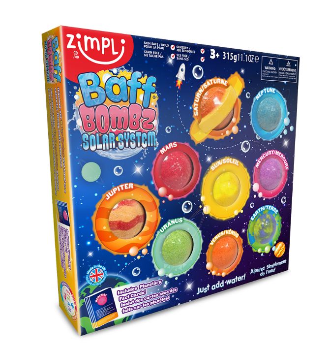 ZIMPLI BAFF BOMBES DE BAIN SYSTÈME SOLAIRE