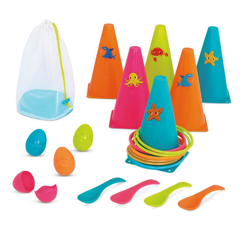 CÔNES ET COURSES DE L'OEUF À LA CUILLÈRE BATTAT