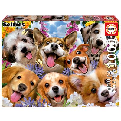 Casse-tête 1000 pièces Educa - Selfie chiots