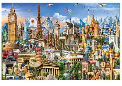 CASSE-TÊTE MINIATURE 1000 PIÈCES EDUCA - SYMBOLES DE L'EUROPE