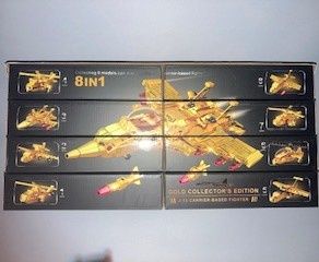 BLOC DORÉ DE CONSTRUCTION D'AVION