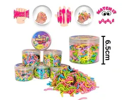 Magic worm arc-en-ciel dans un pot