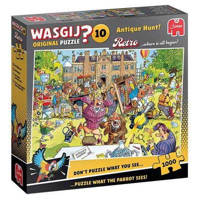 CASSE-TÊTE 1000 PIÈCES WASGIJ RETRO ORIGINAL NO10 - CHASSE AUX ANTIQUITÉS
