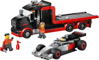 LEGO CITY 60493 - LE CAMION D'EXPOSITION DE F1 AVEC VOITURE DE COURSE DE F1 AUDI