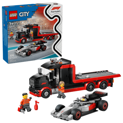 LEGO CITY 60493 - LE CAMION D'EXPOSITION DE F1 AVEC VOITURE DE COURSE DE F1 AUDI