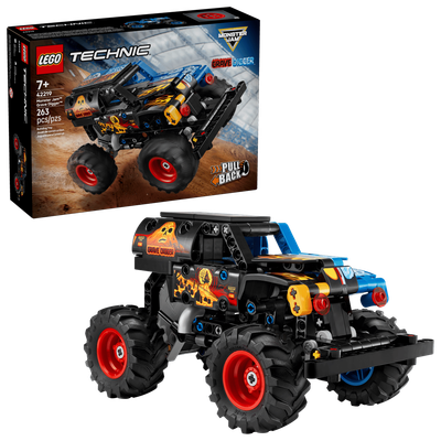 LEGO TECHNIC 42219 - MONSTER JAM GRAVE DIGGER FEU ET GLACE