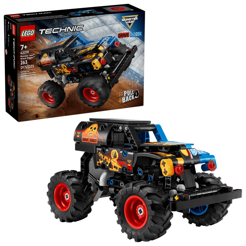 LEGO TECHNIC 42219 - MONSTER JAM GRAVE DIGGER FEU ET GLACE
